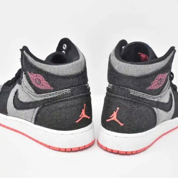 Vintage Kid’s Air Jordan 1 High Denim Sneakers